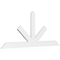 Ekena Millwork Saratoga Architectural Grade PVC Gable Bracket, 96"W x 40"H x 2"D x 6"F, 10/12 Pitch GBP096X40X0206SAR00 - alternate 1